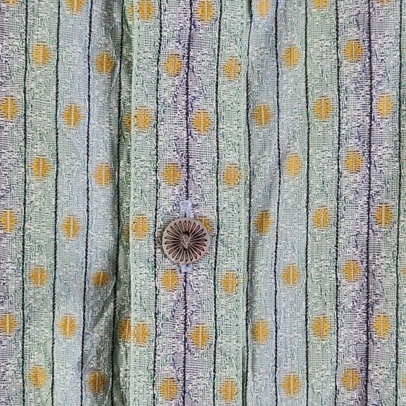 Robert Graham Men Multicolor Striped Geometric Long Sleeve Button Up Shirt ~Med - Picture 3 of 16